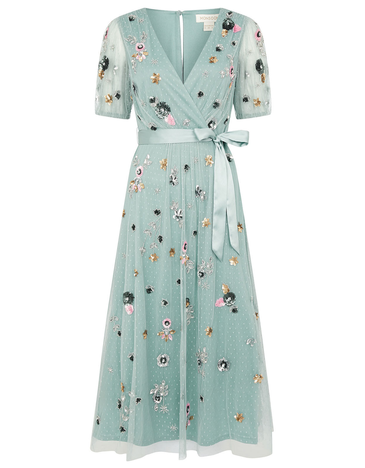 ARTISAN Rosalie Embellished Midi Dress ...